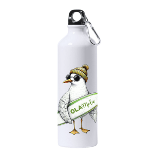 bidón Ola Mola gaviota con gafas ilustrado