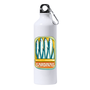 bidón ilustrado sardinas vintage 800 ml