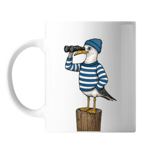 taza ilustrada marinera