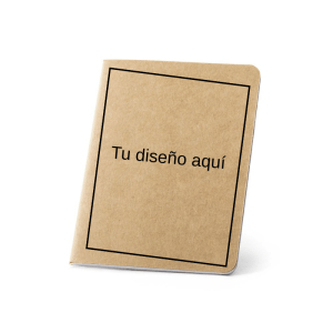 (Personalizable) Bloc de notas ecológico B7 de 60 páginas lisas