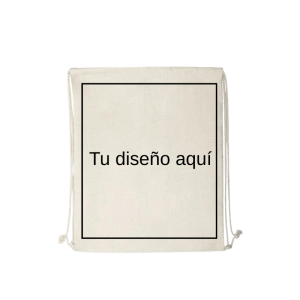 (Pesonalizable) Mochila saco personalizada por sublimación