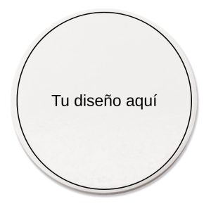 (Personalizable) Imán redondo de cerámica para sublimación (6,7 cm)