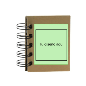 (Personalizable) Notas adhesivas ecológicas con tapas de cartón reciclado